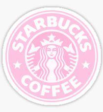 Pink Starbucks Logo - Pink Starbucks Logo Stickers | Redbubble