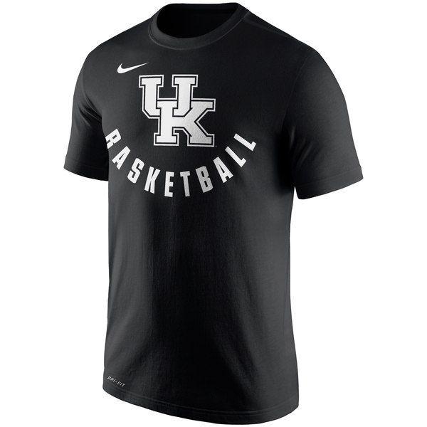 Black and White Wildcat Basketball Logo - Men's Nike Black Kentucky Wildcats Cotton Basketball Logo ...