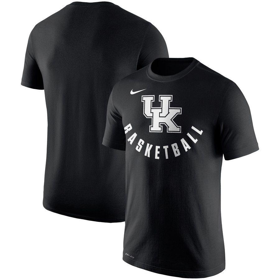 Black and White Wildcat Basketball Logo - Men's Nike Black Kentucky Wildcats Cotton Basketball Logo ...