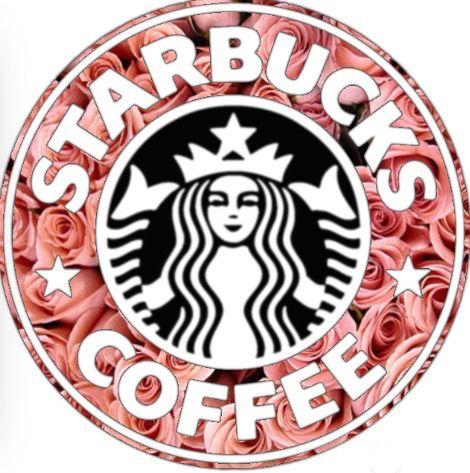 Pink Starbucks Logo - Starbucks logo. floral;hot pink roses shared
