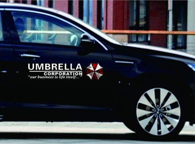 Real Life Umbrella Corporation Logo - Umbrella Corporation Resident Evil Zombie Logo car stickers Vinyl ...
