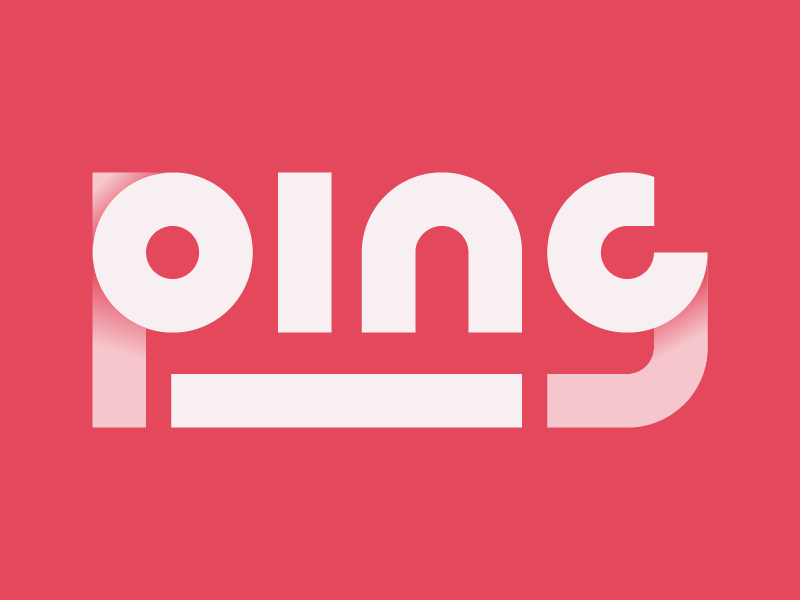 Red Ping Logo - Ping - Thirty Logos Challenge #4 by Nikhil Johnson | Dribbble | Dribbble