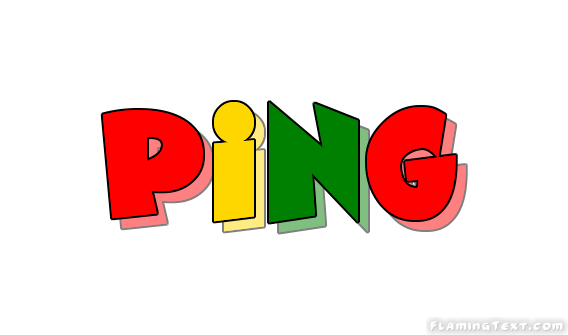 Red Ping Logo - Ghana Logo | Free Logo Design Tool from Flaming Text
