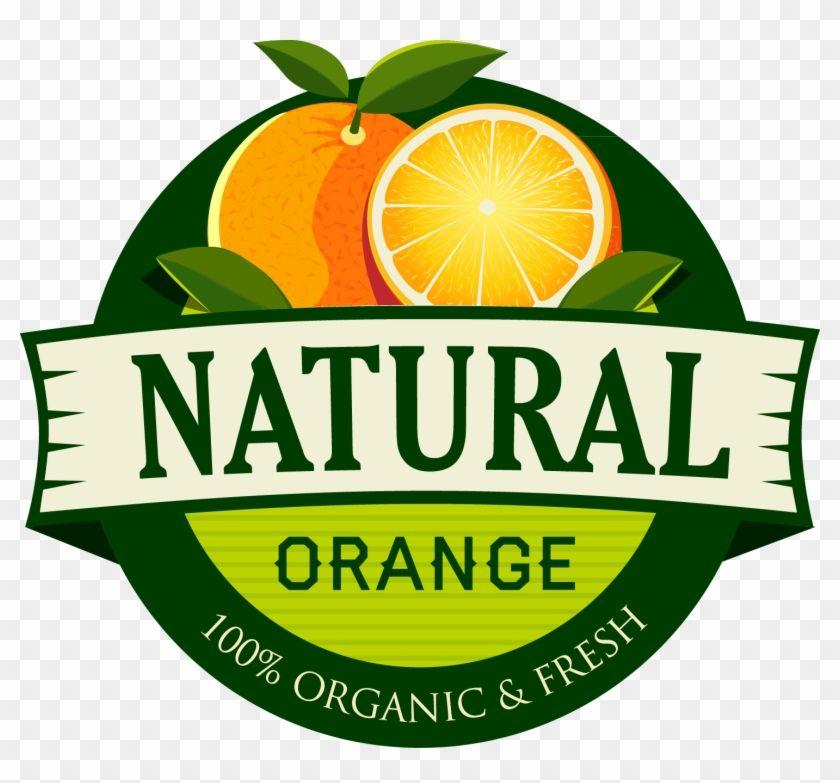 Orange Juice Logo - Orange Juice Organic Food Label - Orange Juice Label Png - Free ...