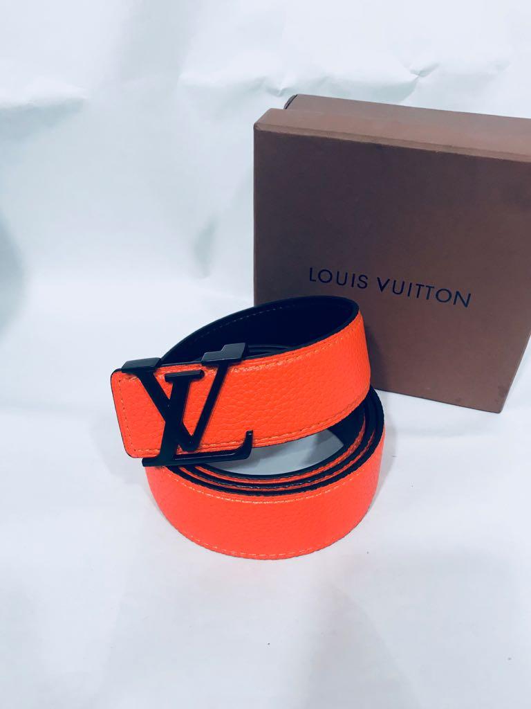 Orange Louis Vuitton Logo - Louis Vuitton Mens Belts - Grab 10% Cash Back - BeShopaholic
