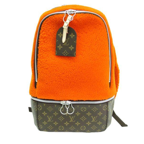 Orange Louis Vuitton Logo - Buy Louis Vuitton Orange Monongram Fleece Celebrating Backpack 11431