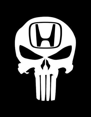 Cool Honda Logo - Fits Honda PUNISHER SKULLcool vinyl decal sticker skull JDM hella
