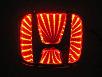 Cool Honda Logo - Amazon.com: 3d Red Led Honda Logo Badge Light Car Trunk Emblem ...