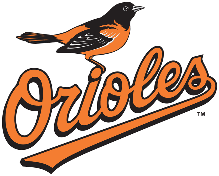 Orange Bird Logo - 10,000 Birds MLB Bird Logos - 10,000 Birds