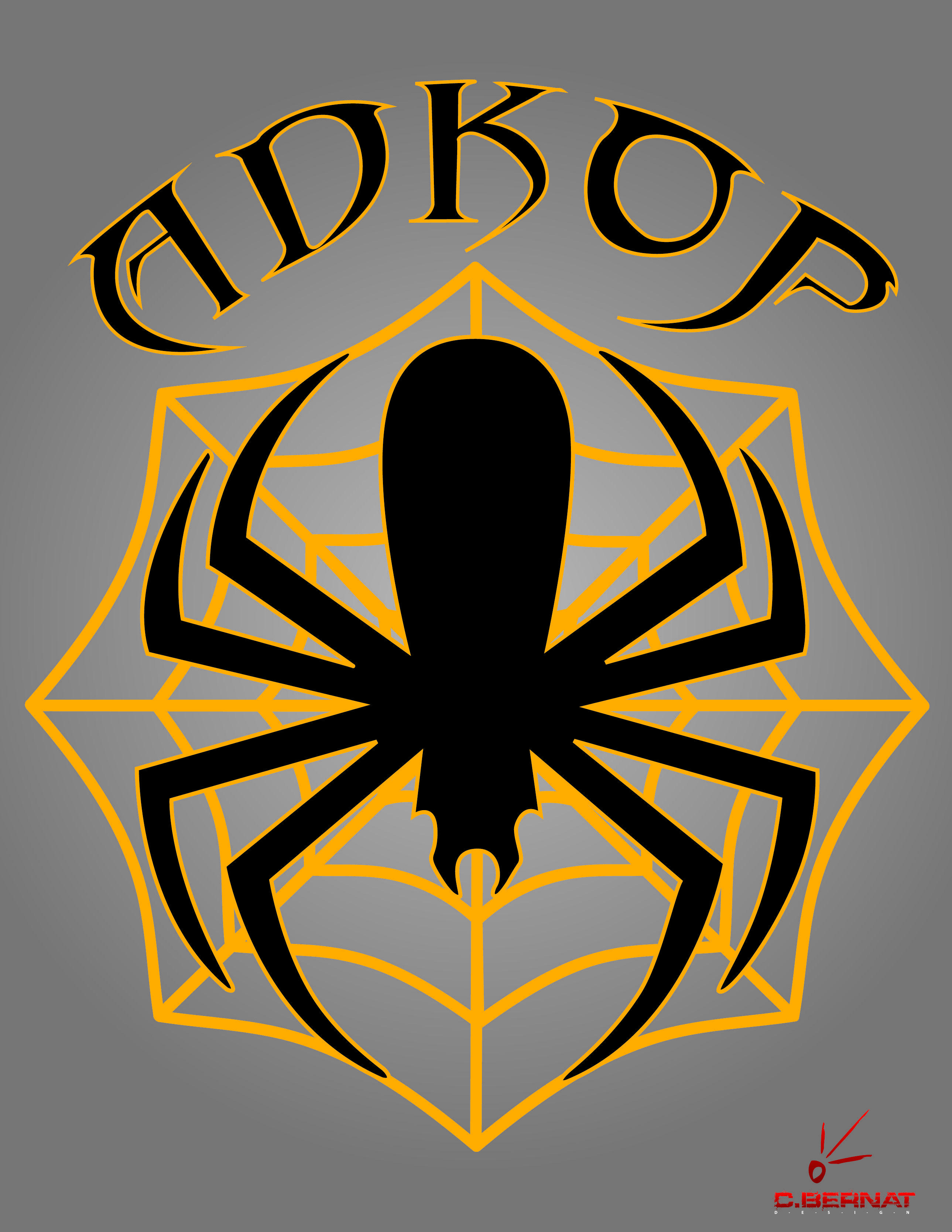 Spider -Girl Logo - Cold – Spider Logo Poster & Tattoo Design | charles bernat