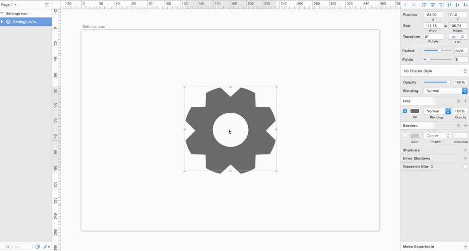 Settings App Logo - How to Make a Simple Settings Icon in Sketch - Sketch App Sources Blog