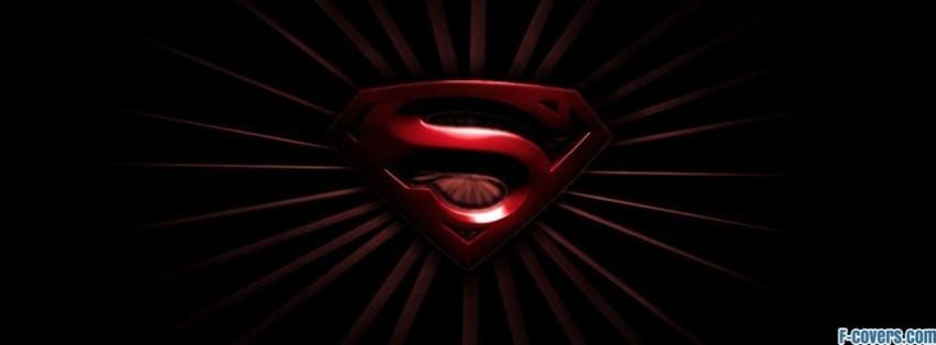 Black and Red Superman Logo - superman logo red and black Facebook Cover timeline photo banner for fb