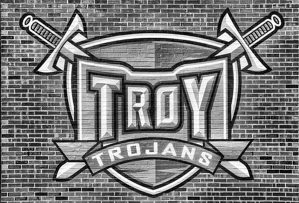 And State Black Alabama White Logo - Troy University, Troy University Trojans, Troy Trojans, Troy Alabama