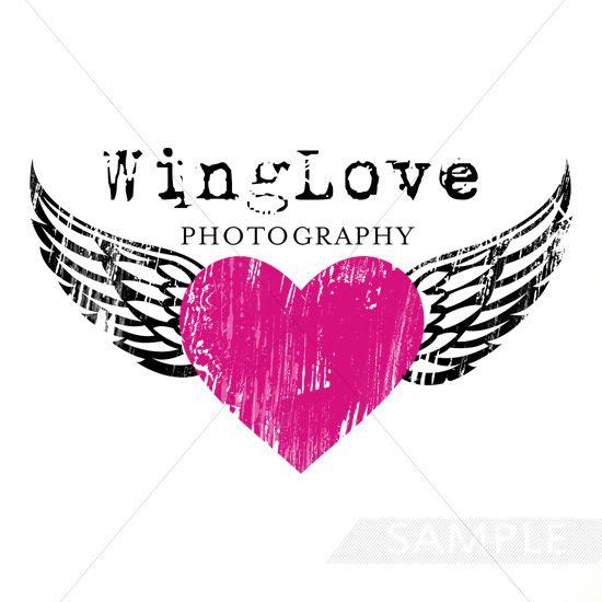 Love Logo - Wing Love Heart Logo Design