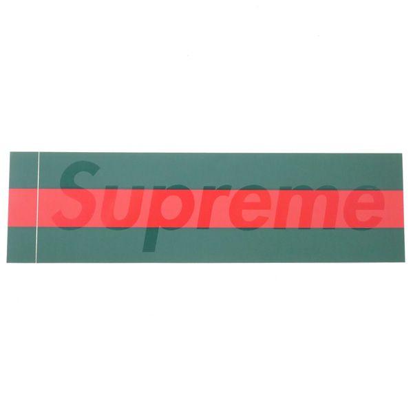 Gucci Supreme Logo - stay246: SUPREME Supreme BOX logo sticker GUCCI color green Size ...