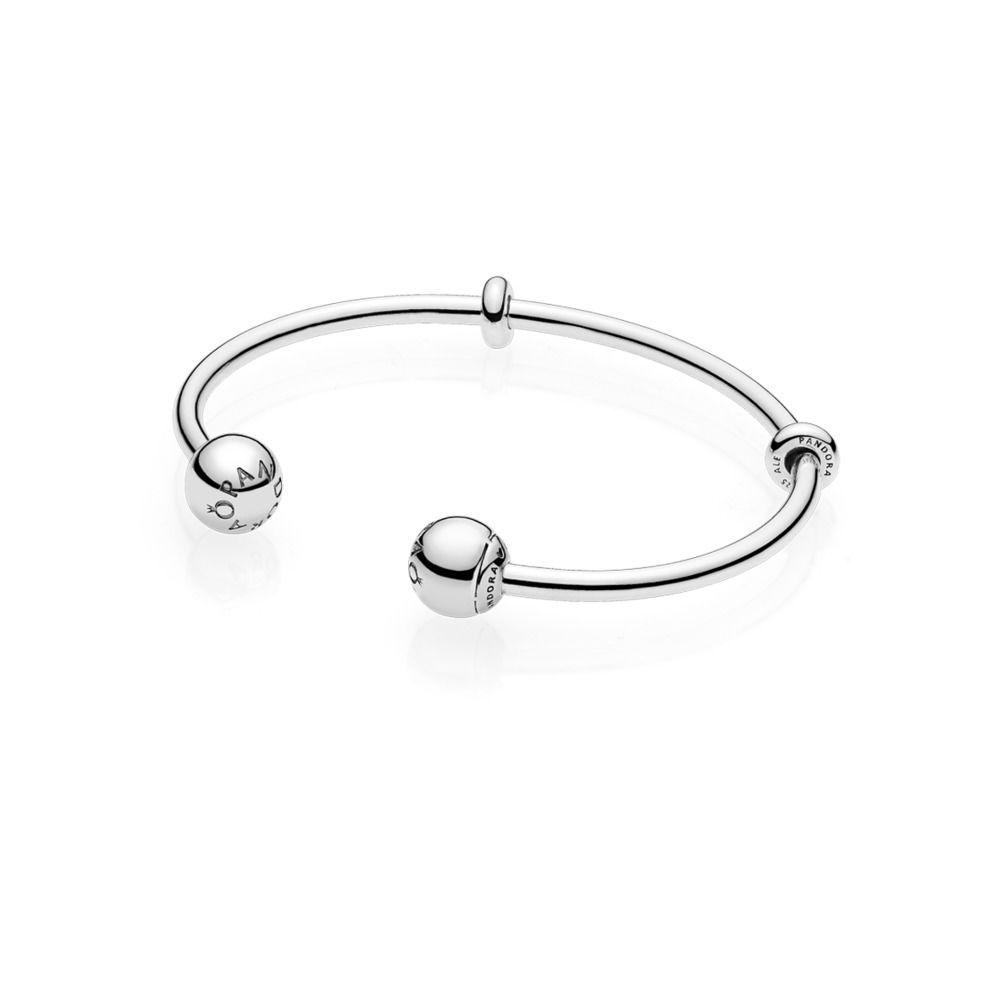 Pandora Jewelry Logo - Open Bangle Bracelet in Sterling Silver