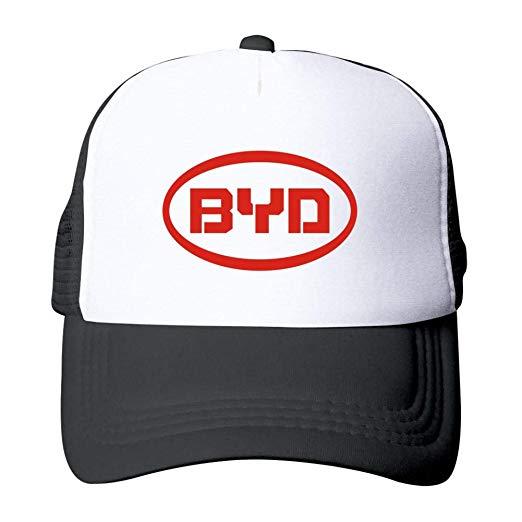 BYD Logo - Amazon.com: Aslgisy Unisex Red B-Y-D Logo Basketball Adjustable ...