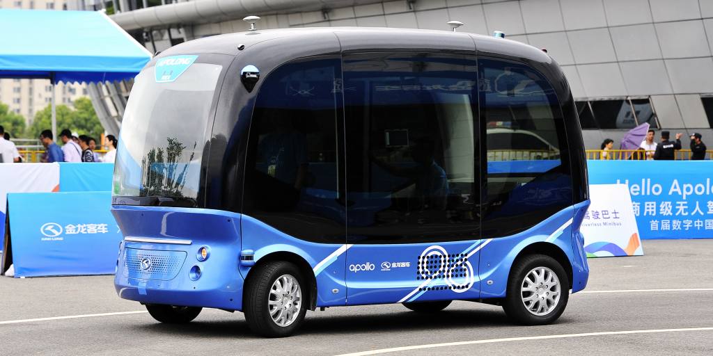 Baidu Apollo Logo - Baidu enters Japan's self-driving bus market with SoftBank - Nikkei ...