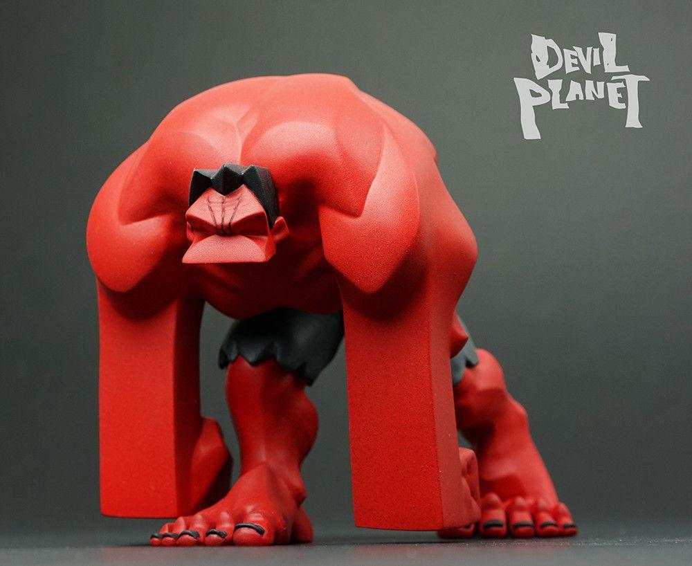 Red Hulk Logo - ArtStation - Red Hulk Design Toy, MinJung Kang