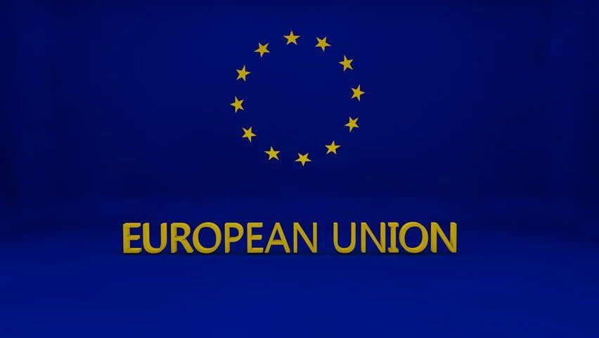 European Union Logo - European Union Flag Smash Broken Stock Footage Video (100% Royalty ...