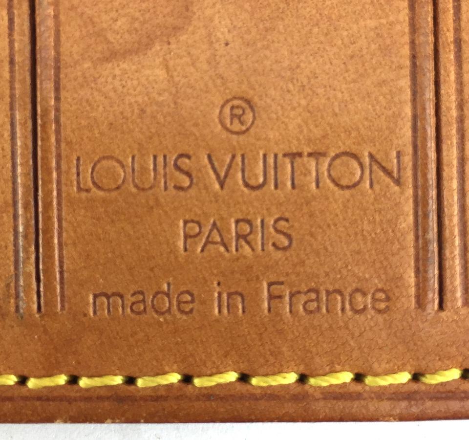 Louis Vuitton Small Logo - Louis Vuitton Natural Leather Small Luggage Loop and Tag Set ...
