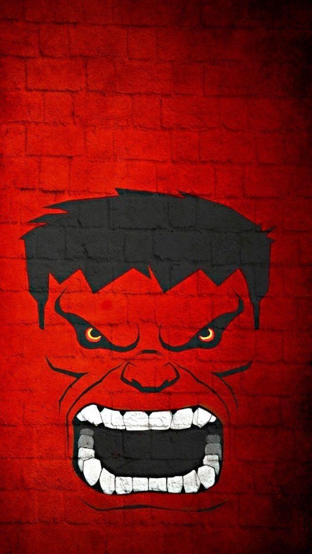 Red Hulk Logo - Pin by Srikanth Reddy on iPhone 6 Wallpapers | Iphone wallpaper ...