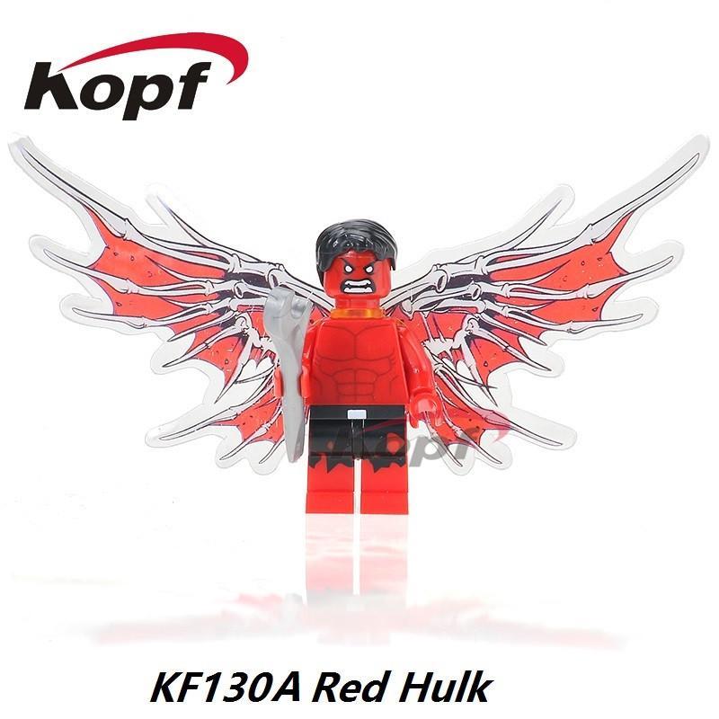 Red Hulk Logo - HeroBloks