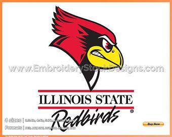 Illinois St Redbirds Logo - Redbird logo | Etsy