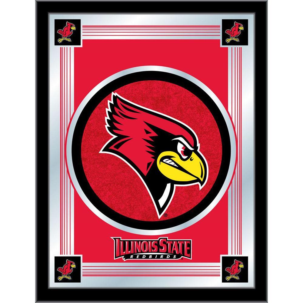Illinois St Redbirds Logo - Illinois State Redbirds Logo Wall Mirror