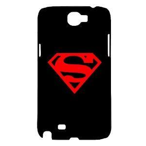 Black and Red Superman Logo - Snoogg Samsung Galaxy Note II Mobile Back Case (Black & Red ...