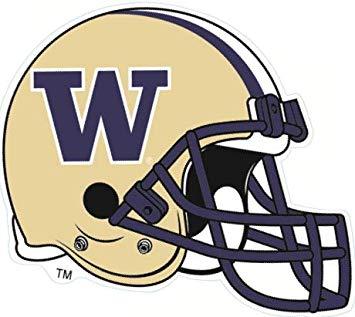 Washington Huskies Football Logo - Inch Football Helmet UW W University of Washington