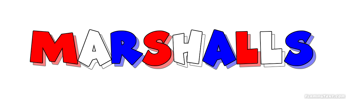 Marshalls Logo - United States of America Logo. Free Logo Design Tool from Flaming Text