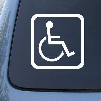 Grey and Blue Handicap Logo - Amazon.com: Handicapped Sign - Car, Truck, Notebook, Vinyl Decal ...