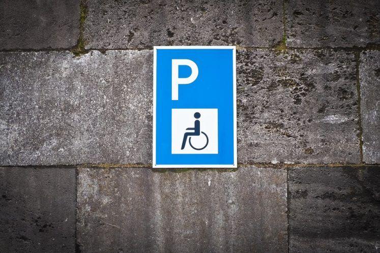 Grey and Blue Handicap Logo - Who Has Eligibility For A Disabled Parking Permit?. Handicap