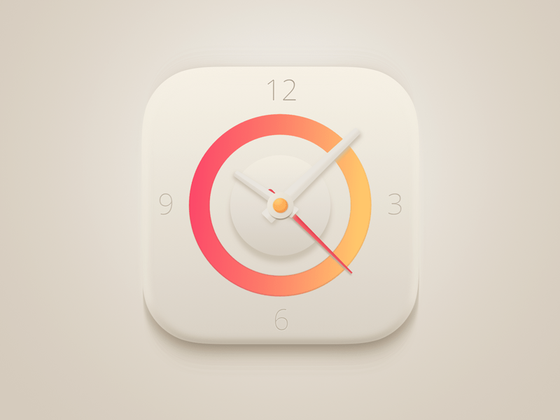 Clock App Logo - Clock App Icon Sketch freebie free resource for Sketch