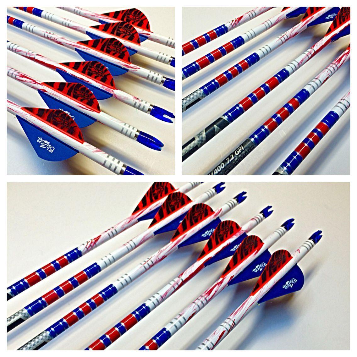 Red White Blue Arrow Logo - Red, white and Blue | Custom Archery Arrows | Archery, Bow hunting ...