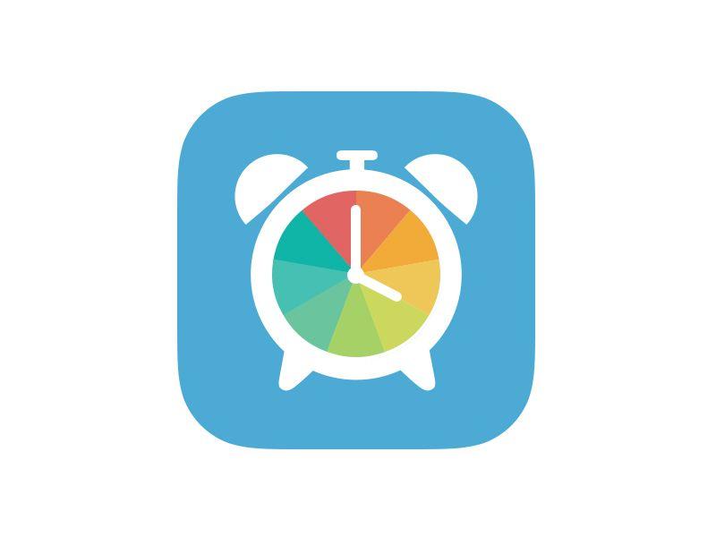 Clock App Logo - Temp Clock Icon | UI / UX Design | App icon, Clock icon, Icon design