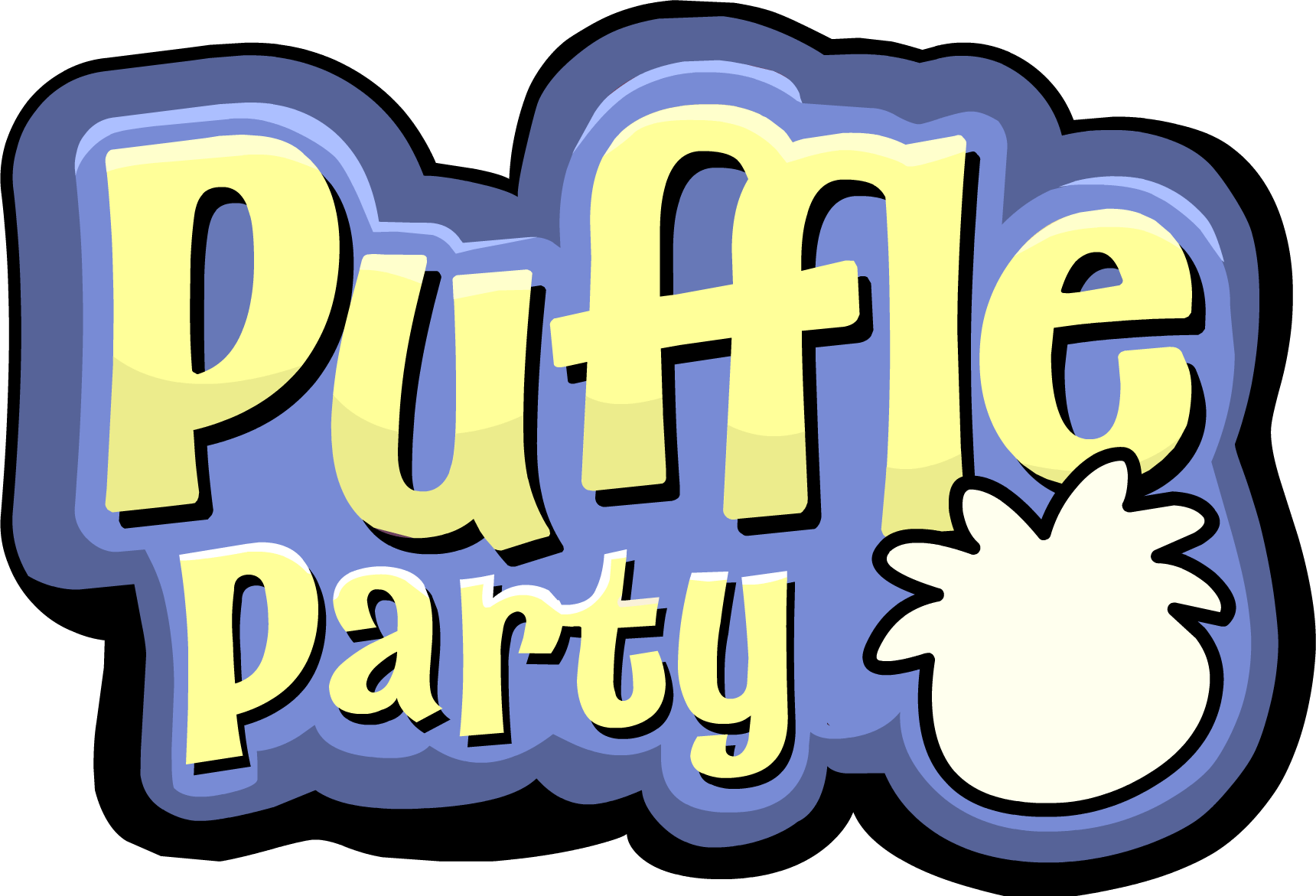 Club Penguin Logo - Puffle Party 2012