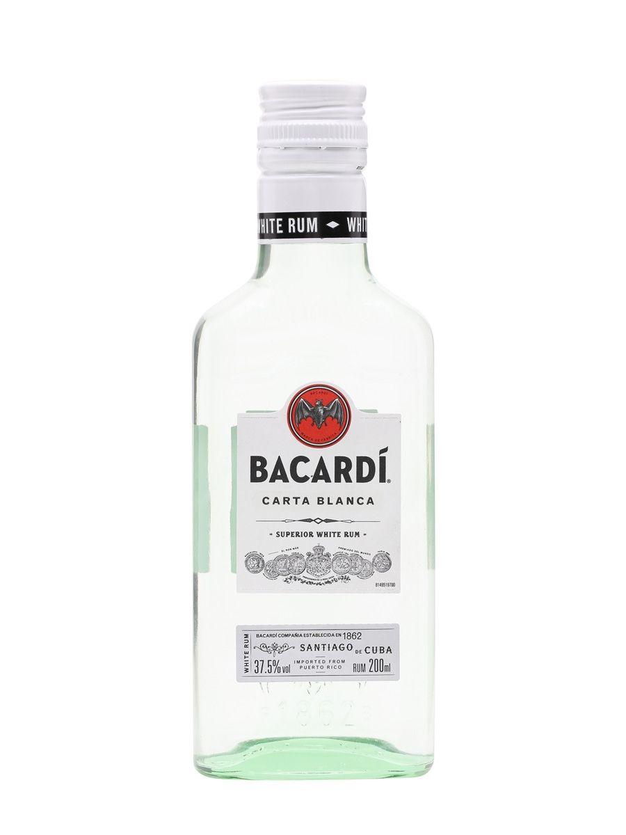 New Bacardi Bottle Logo - Bacardi Superior Carta Blanca Rum - Small Bottle : The Whisky Exchange