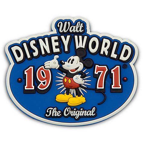 Original Walt Disney World Logo - Disney Magnet - Walt Disney World - 1971 The Original - Mickey Mouse