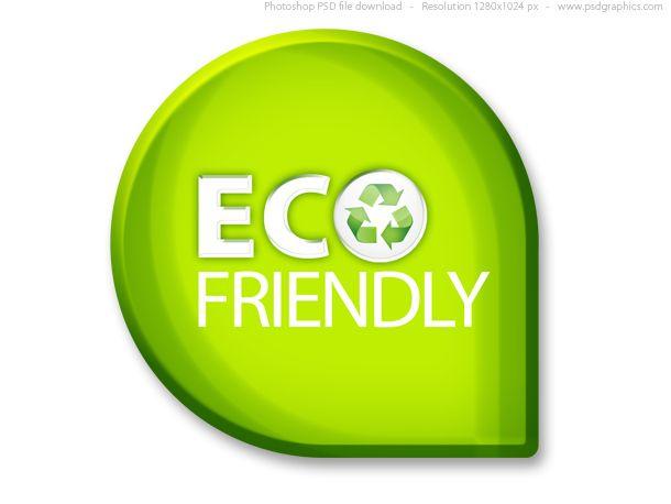 Eco-Friendly Green Logo - Green eco friendly sign (PSD) | PSDGraphics