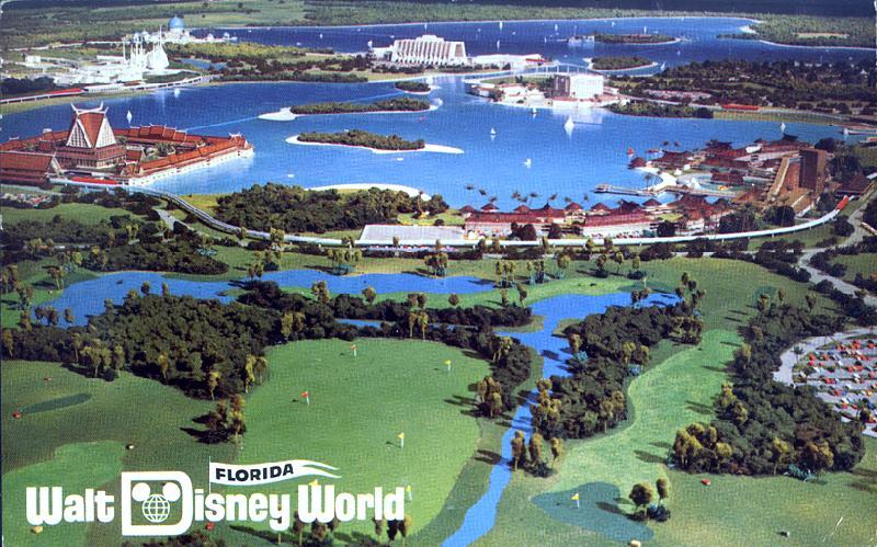 Original Walt Disney World Logo - WDW In Postcards: Chapter 1 Pre Opening Cards: So Few.or