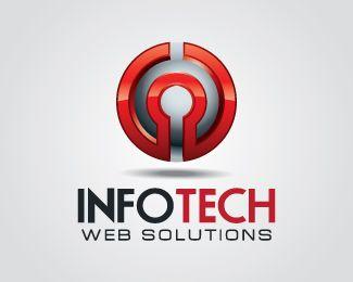 Information Technology Company Logo - 3D Information Technology Logo Designed
