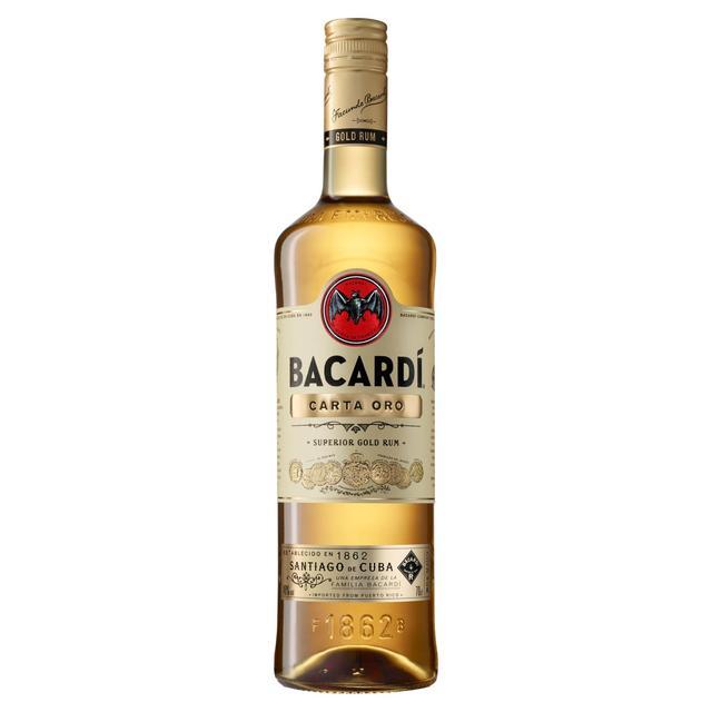New Bacardi Bottle Logo - Bacardi Gold 70cl from Ocado