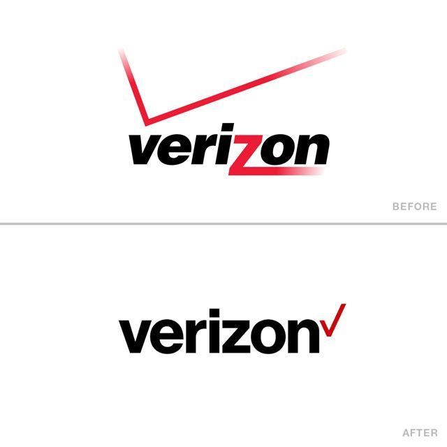 Old Verizon Logo - logo changes that drove people crazy