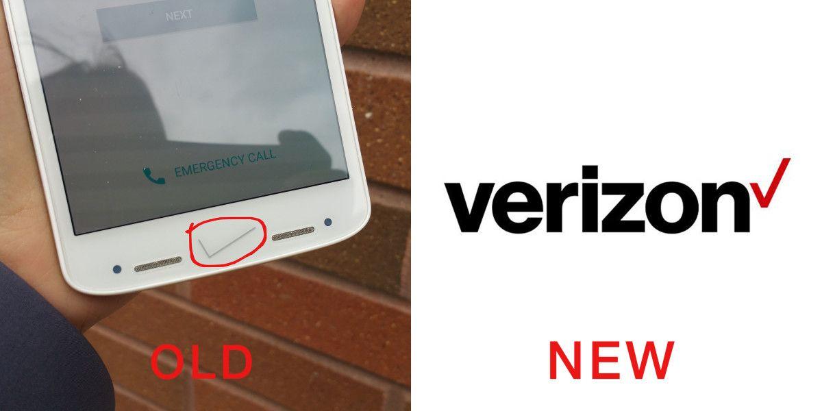Old Verizon Logo - Verizon completely forgot its new logo on the Droid Turbo 2