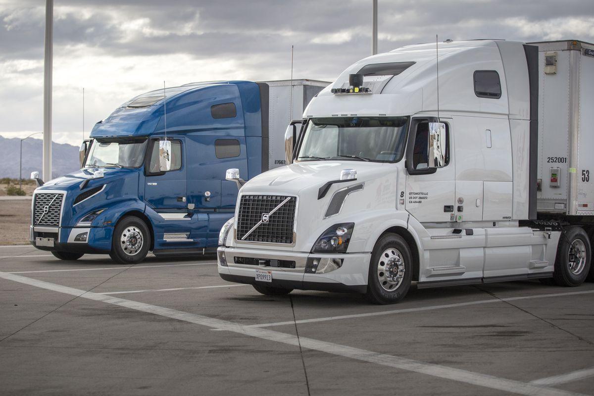 Uber Semi Truck Logo - Uber's self-driving trucks are now delivering freight in Arizona ...