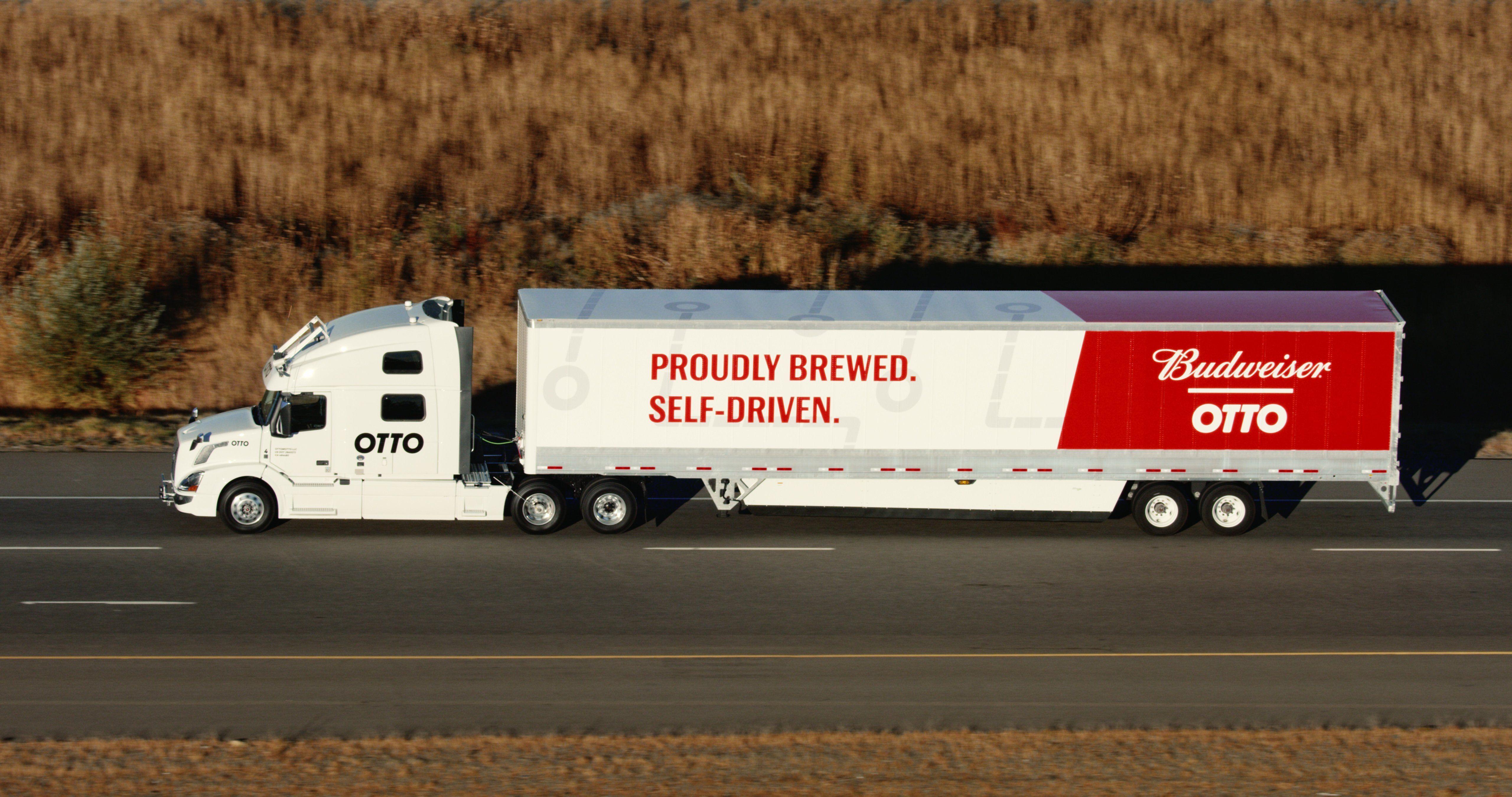 Uber Semi Truck Logo - Uber's Self-Driving Truck Unit Otto Makes Budweiser Delivery | Time