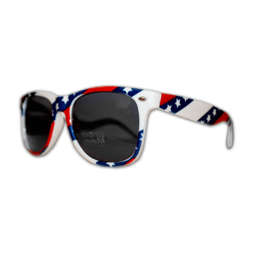 Red White and Blue Stripe Logo - USA Red, White, and Blue Stripe Sunglasses – Route One Apparel