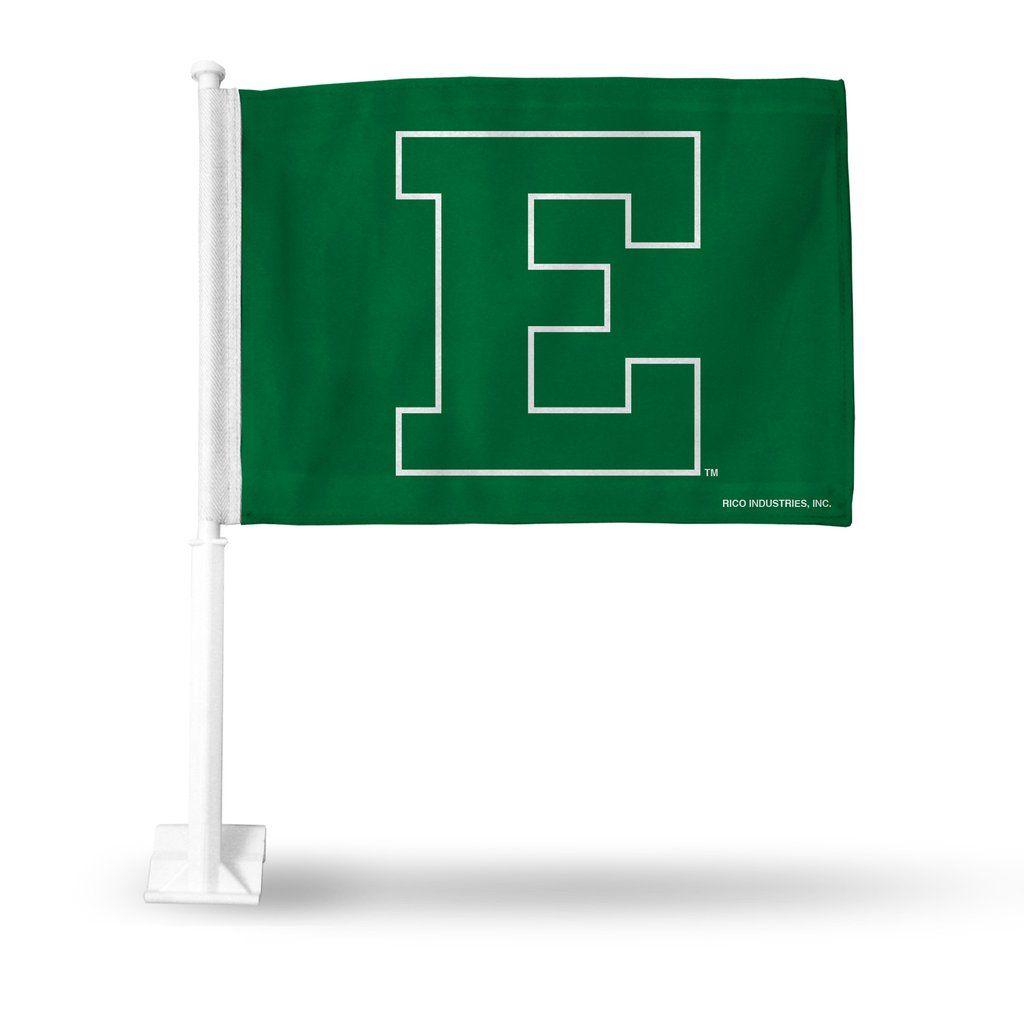 Eastern Michigan E Logo - Eastern Michigan Eagles Block E Logo Car Flag